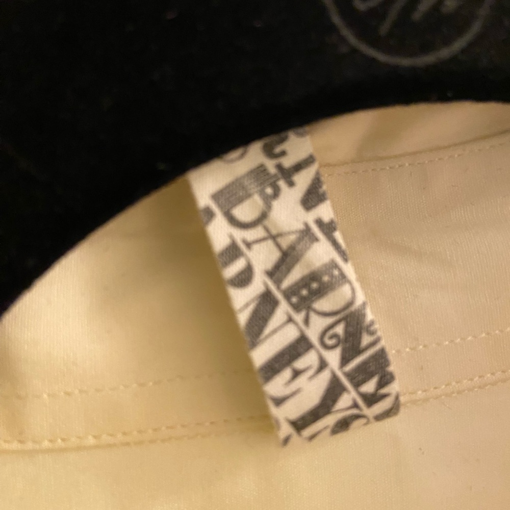 Barney’s dress shirt.